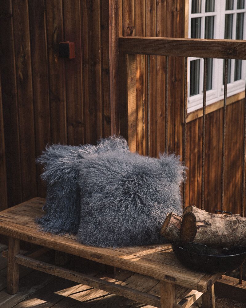 Saueskinnspute | Krøllet | Tibet | 40x40 cm - Image 19