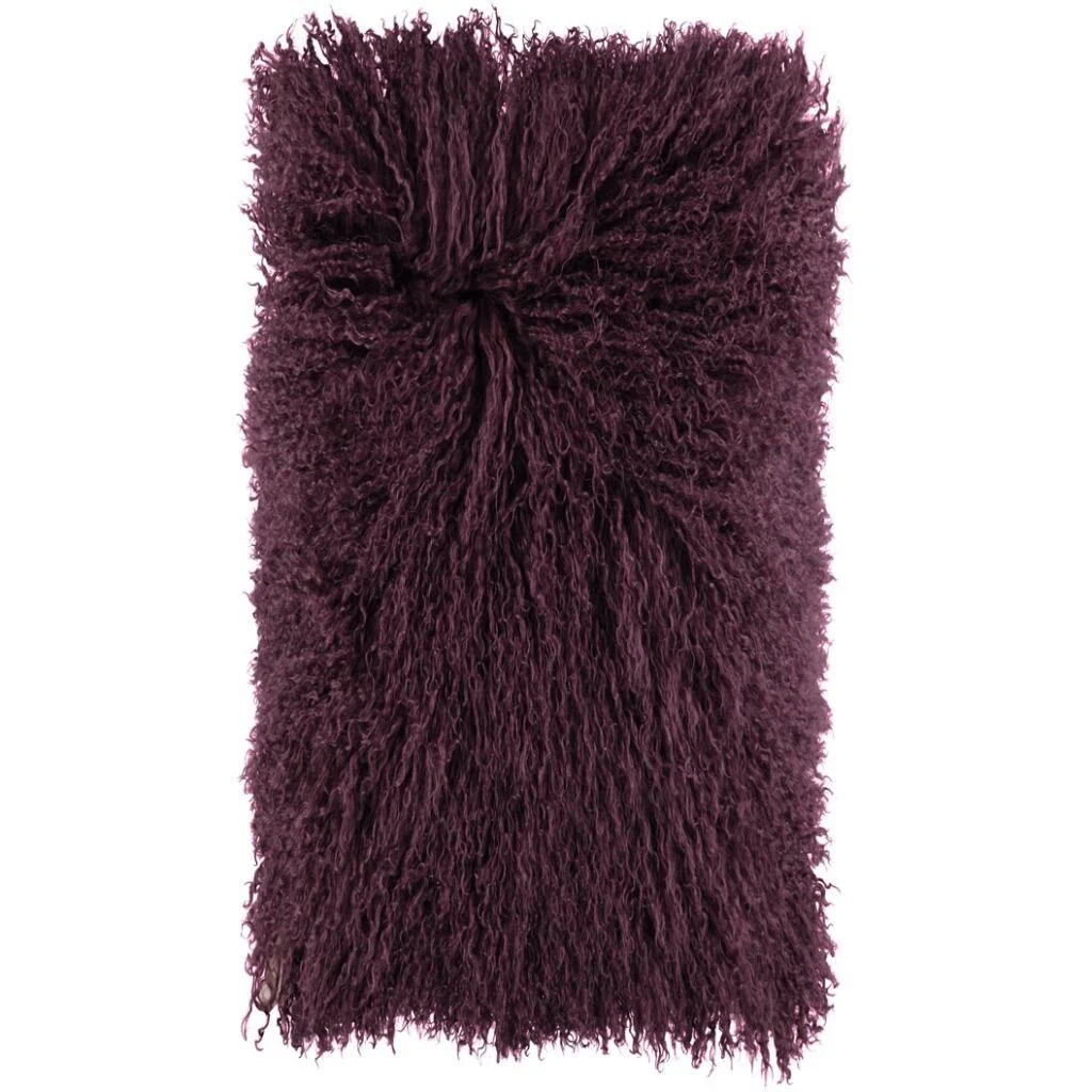 Saueskinnspute | Krøllet | Tibet | 28x56 cm - Image 4